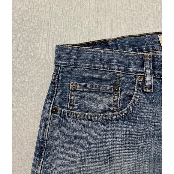 Levi's 559 Relaxed Straight Jeans Men's‎ Size 36x34 Blue Denim Whiskers - Picture 2 of 10
